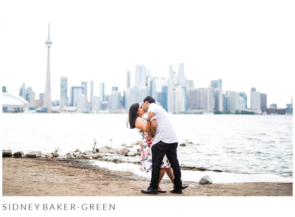 Jovita & Lambros Toronto Island Park Engagement Photos by Sidney Baker-Green Photography