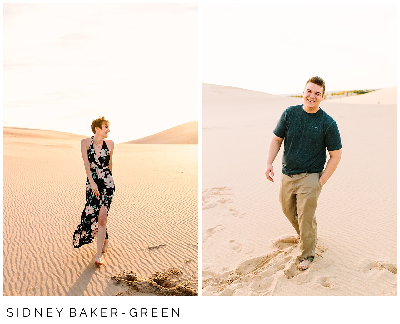 Silver Lake Sand Dune Engagement Session by Maui Wedding Photographer Sidney Baker-Green