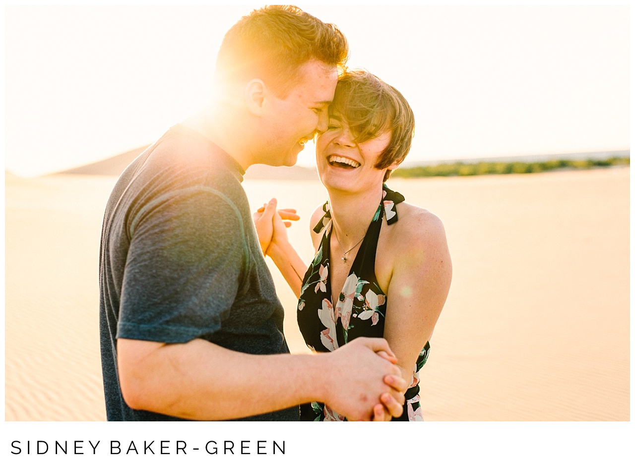 Silver Lake Sand Dune Engagement Session by Maui Wedding Photographer Sidney Baker-Green