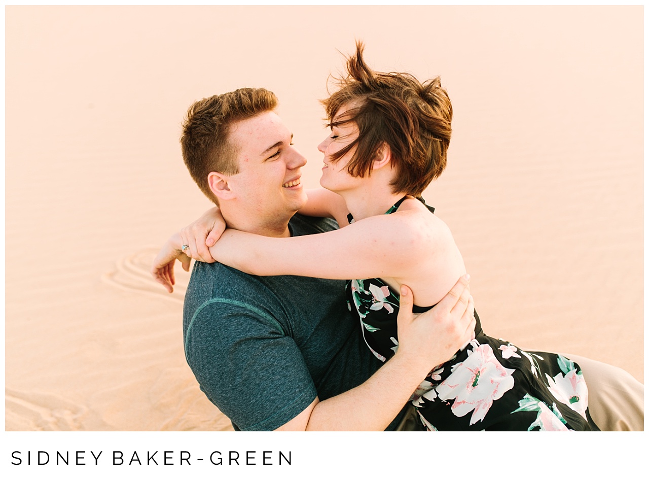 Silver Lake Sand Dune Engagement Session by Orlando Wedding Photographer Sidney Baker-Green